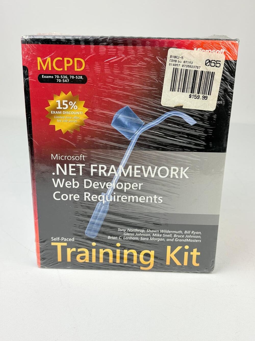 Microsoft MCPD Self-Paced Training Kit Exams 70-536, 70-528, 70-547 New, Sealed